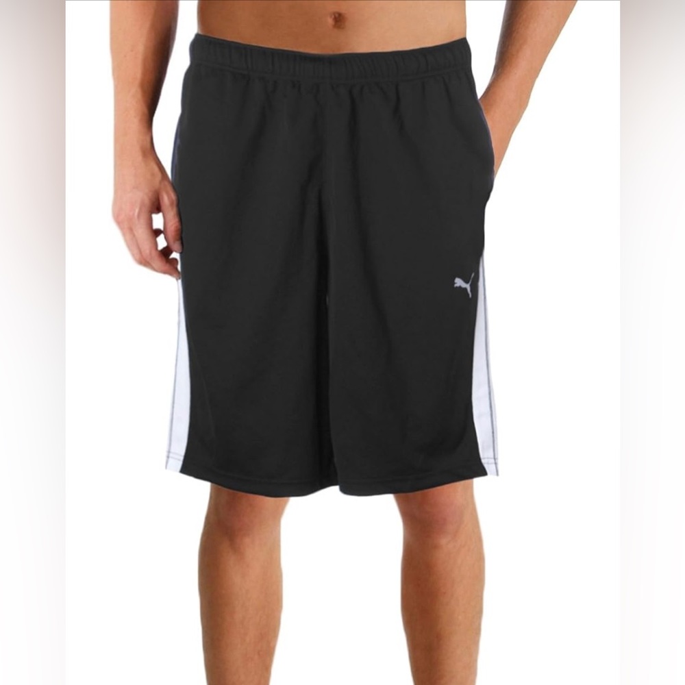 PUMA Boy’s Formstripe 10-inch Shorts Black Small 27.2”